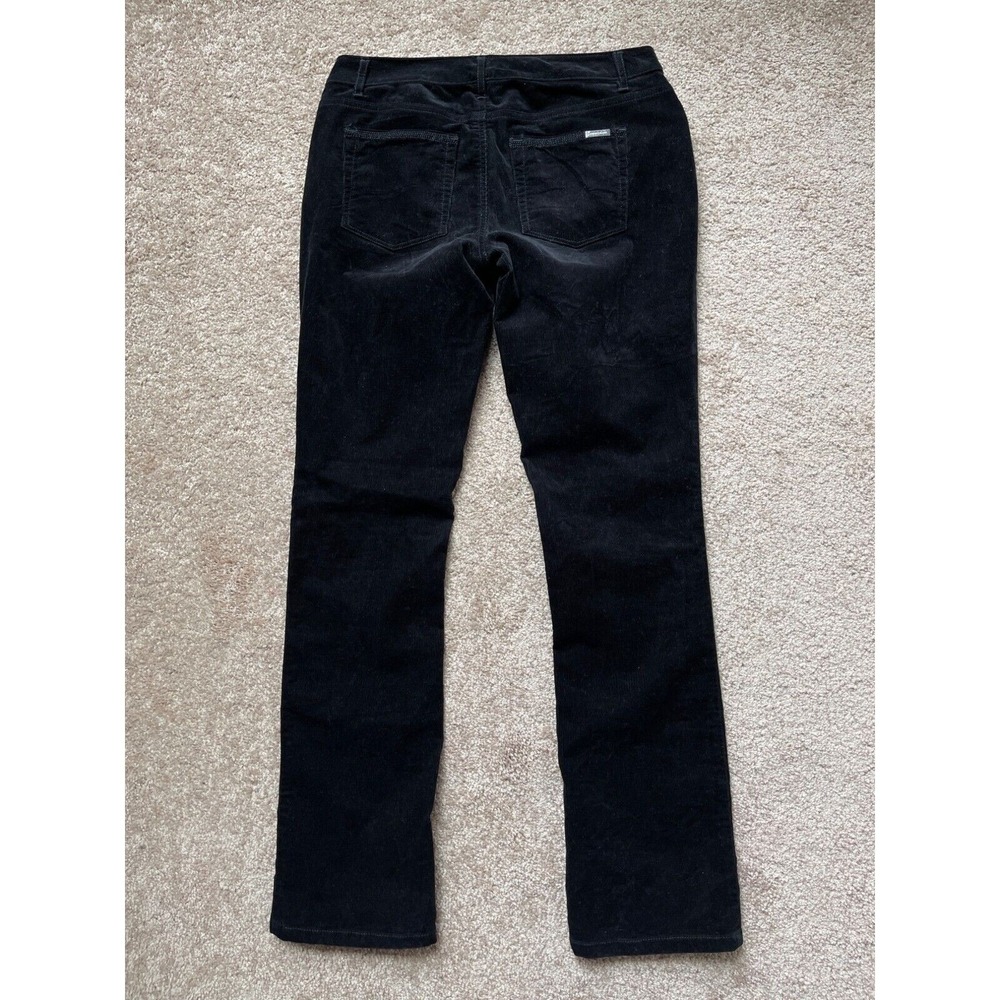 White House Black Market‎ Pants 2 Corduroy Boot Cut Stretch Casual Classic Black